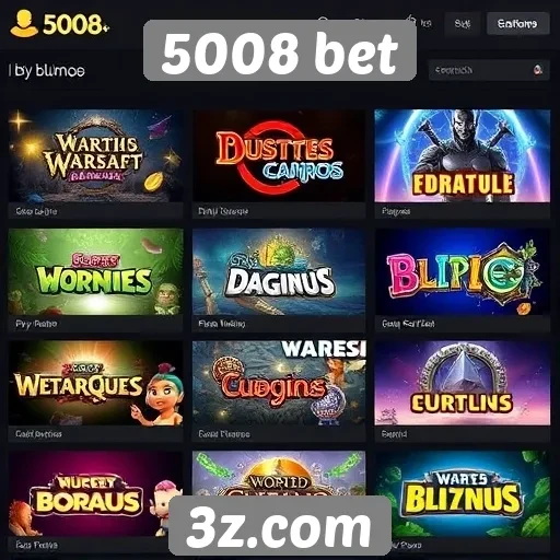 Jogos mais populares entre os usuários do 5008 bet